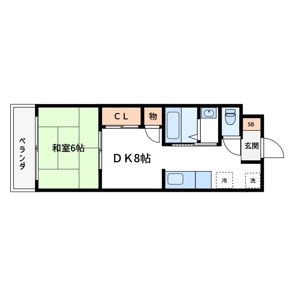 都営新宿線 船堀駅 徒歩3分 3階建 築41年の間取り写真