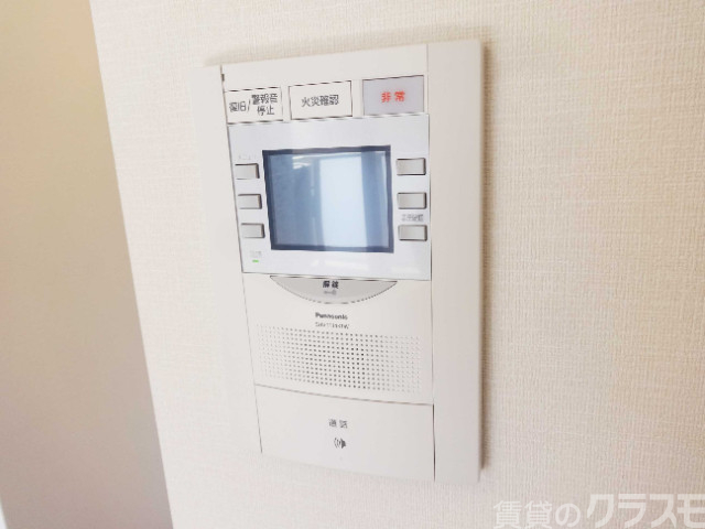 セキュリティ　来客時はモニターで確認が出来ます。