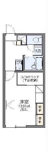 【レオパレス白樺の間取り】