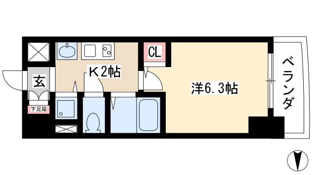 プレサンス金山グリーンパークスの間取り