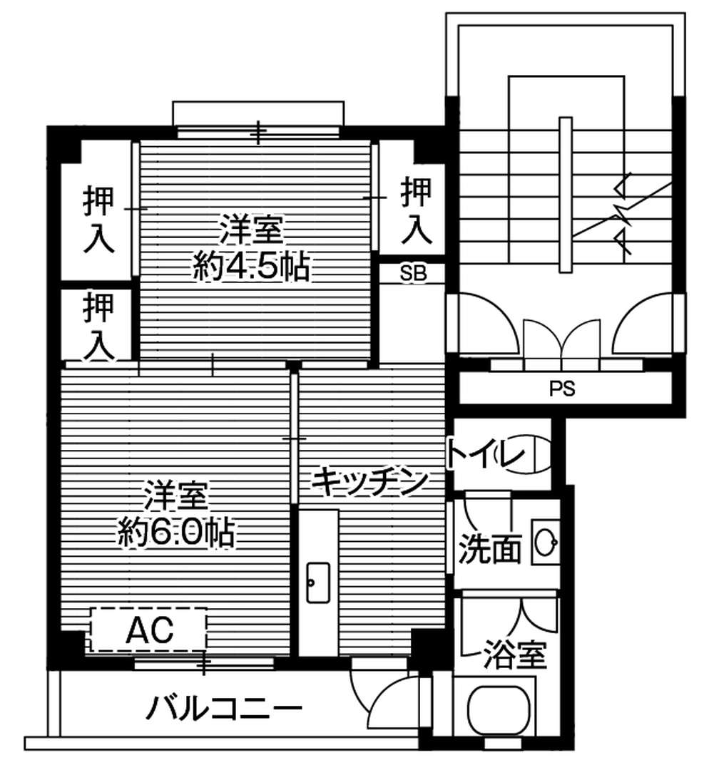 ビレッジハウス久手 1号棟の間取り