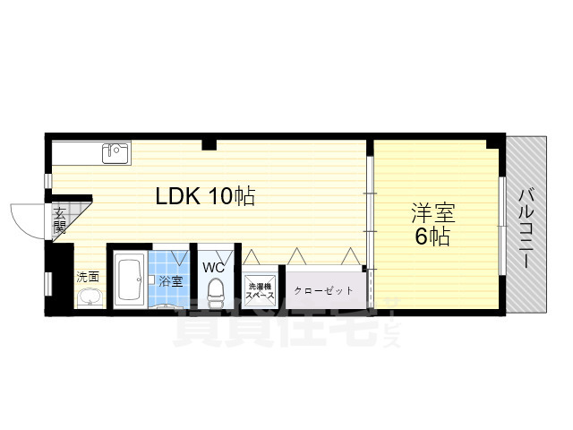 【大阪市住之江区東加賀屋のマンションの間取り】