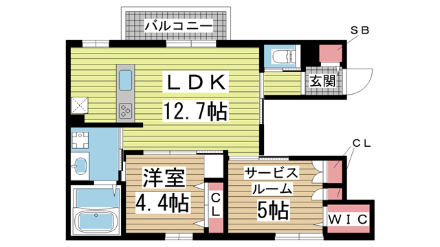 Lazos Mikageの間取り