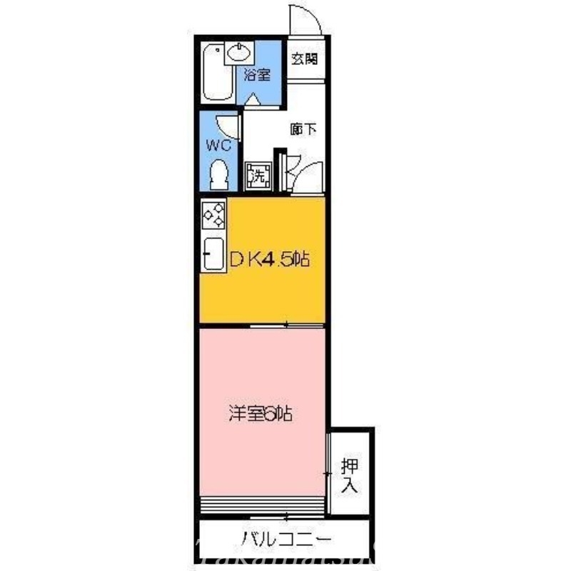 高松市亀田町のマンションの間取り