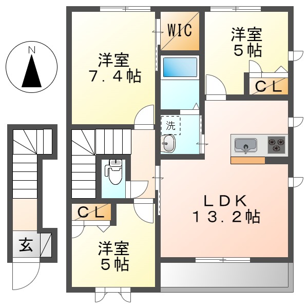 メイフラワーＢの間取り