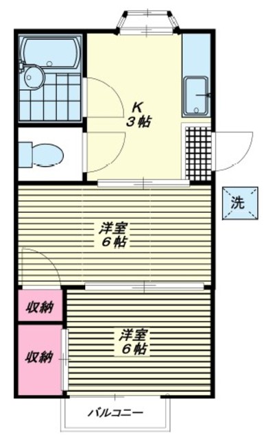 アン雪谷の間取り