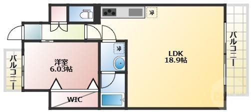 プレジオ新大阪EUROの間取り