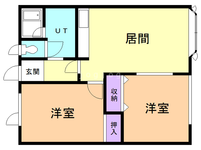 グランドコーポ東町の間取り