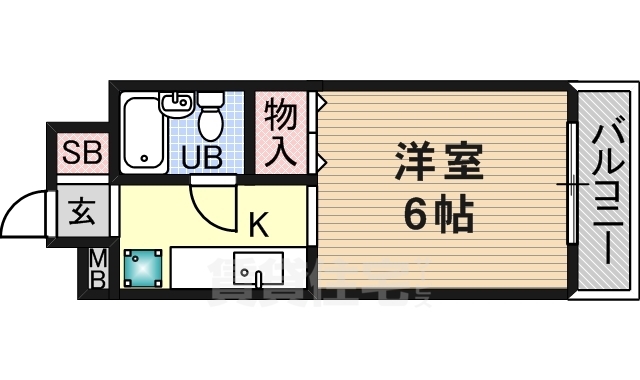 茨木市稲葉町のマンションの間取り