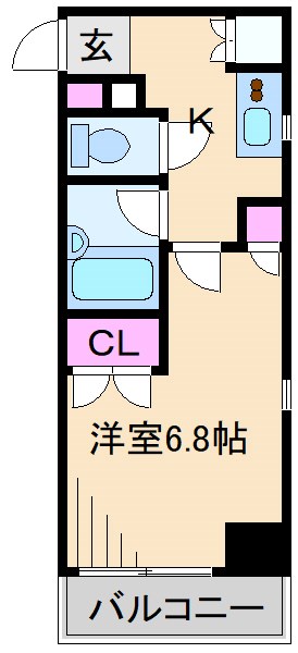 【横浜市港北区新横浜のマンションの間取り】