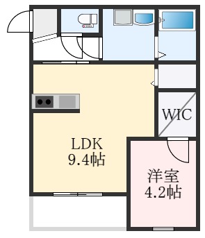 【泉大津市西港町のアパートの間取り】