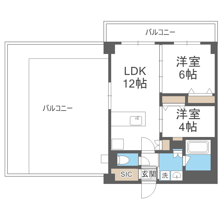 Hakata Station Southの間取り