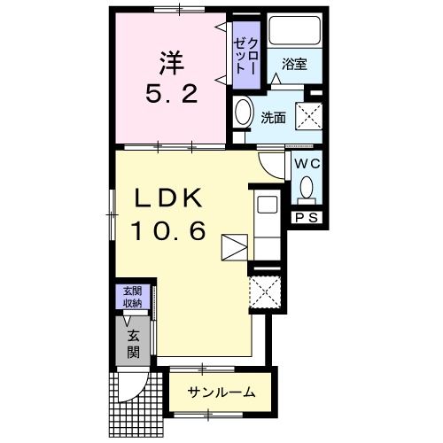 サン・エテルノIII　101の間取り