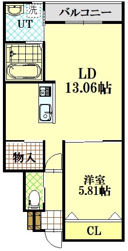 上川郡美瑛町花園のアパートの間取り