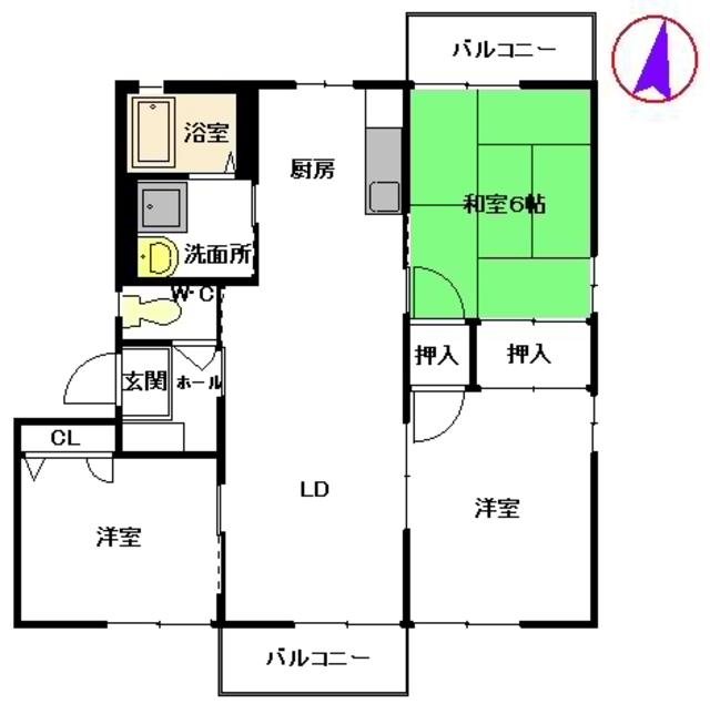 ディアス広津の間取り