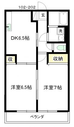 アクアテラスの間取り