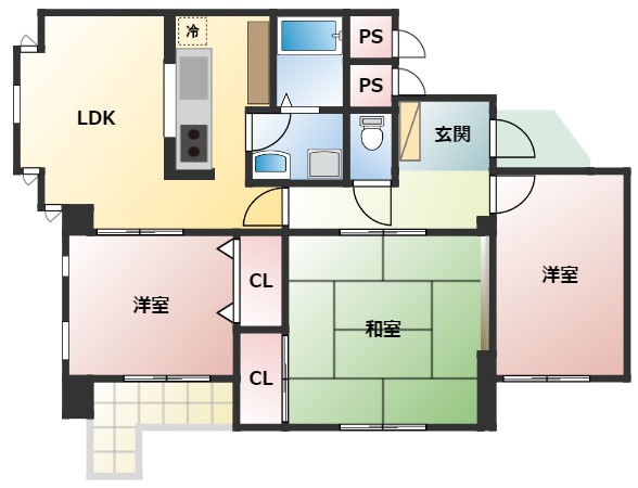 パーシモン本町の間取り