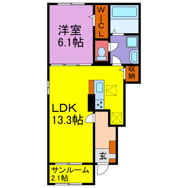 ハーベストの間取り