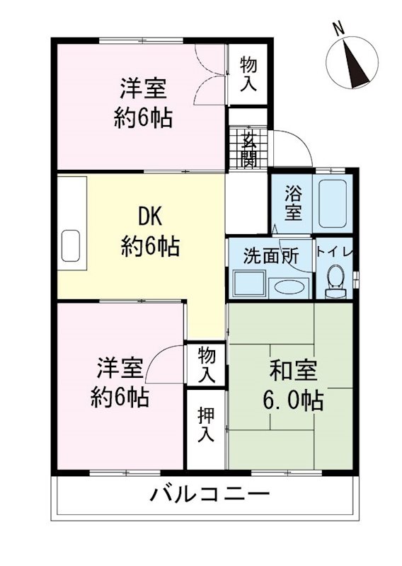 セジュールヤマトの間取り