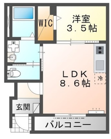 WEST　SAWAの間取り