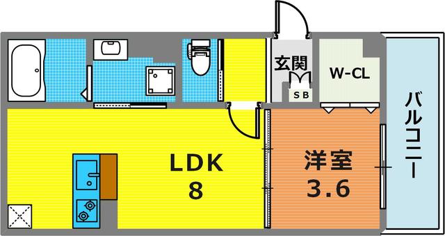 ソリティア芦屋西の間取り