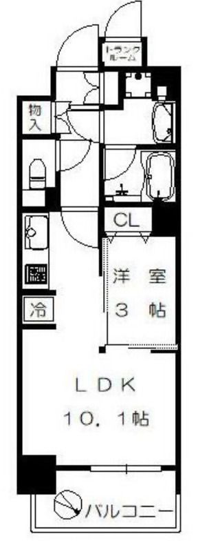 フェルモ横浜桜木町の間取り