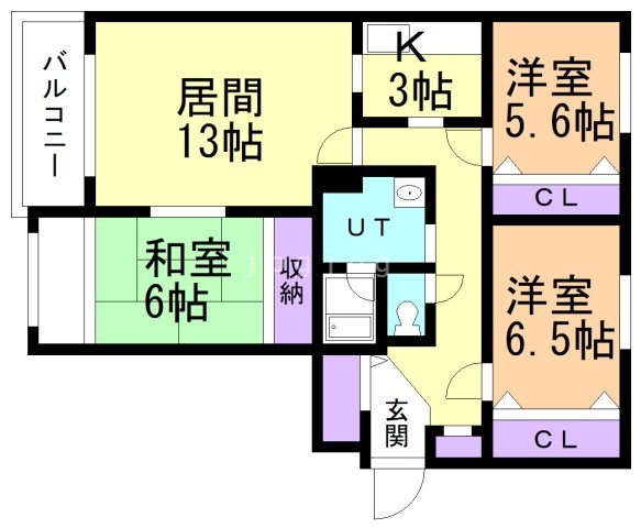 ＬＥＥ　ＳＰＡＣＥ篠路Bの間取り