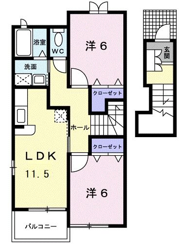 ブリンモア　IIの間取り