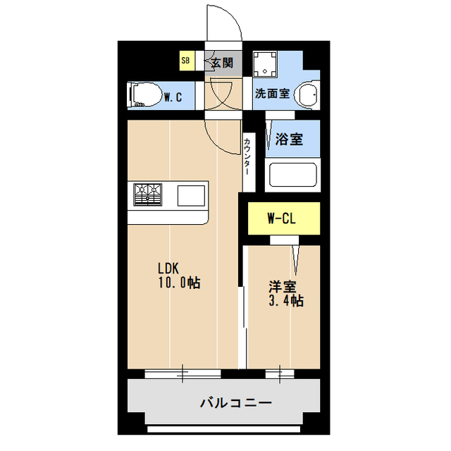 ＫＬ東比恵の間取り