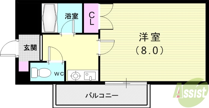 ミストラル摩耶の間取り