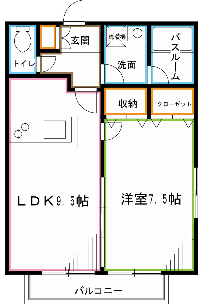 CasaVerde南荻窪B棟の間取り