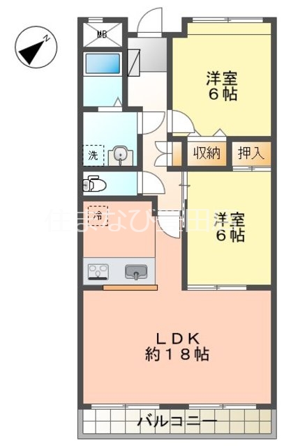 バンブー竹谷の間取り