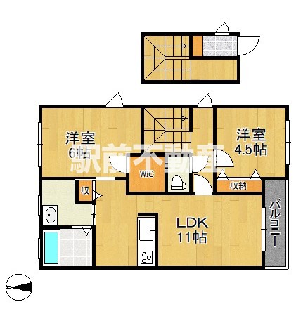 プロヌーブ柿園町Ｃ棟の間取り