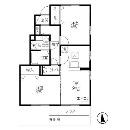 グラシアス　Bの間取り