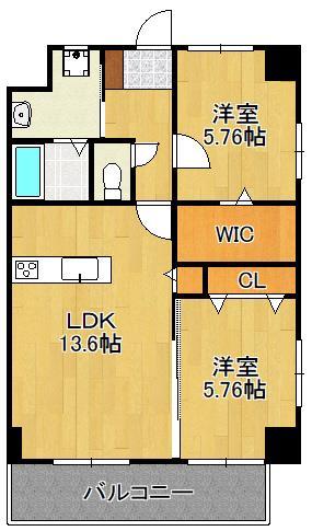 ＴＨＥ　ＳＱＵＡＲＥ　Ｃｅｎｔｒａｌ　Ｒｅｓｉｄｅｎｃｅの間取り