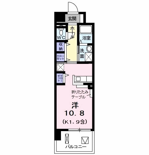 昭島コートエレガンスFの間取り