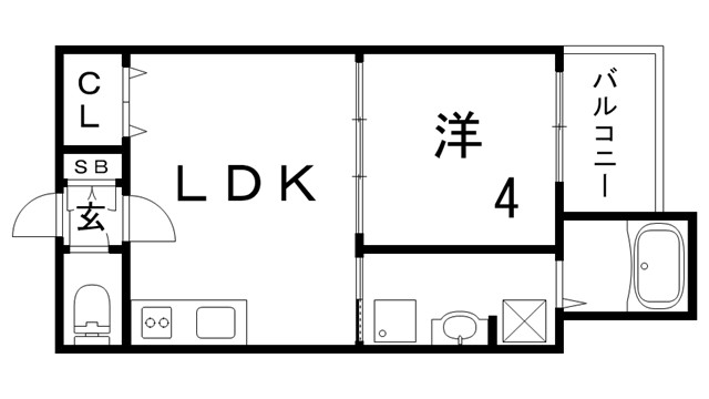 Tre Court兵庫IIの間取り