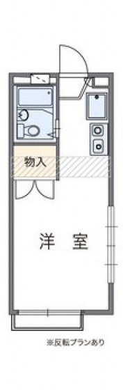 広島市安佐南区東原のアパートの間取り