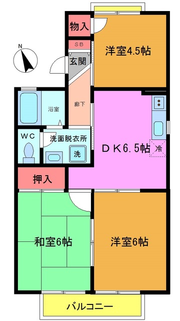 クレールハイツ鷺沼の間取り