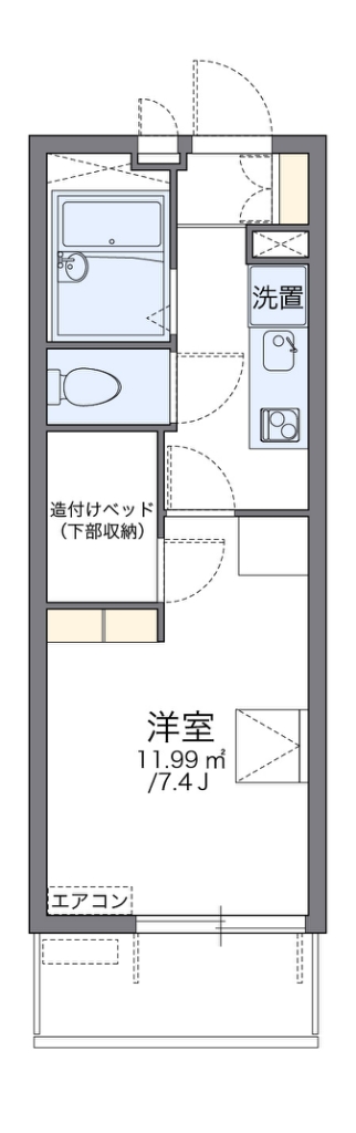 レオパレスＡＹＯＫＡの間取り