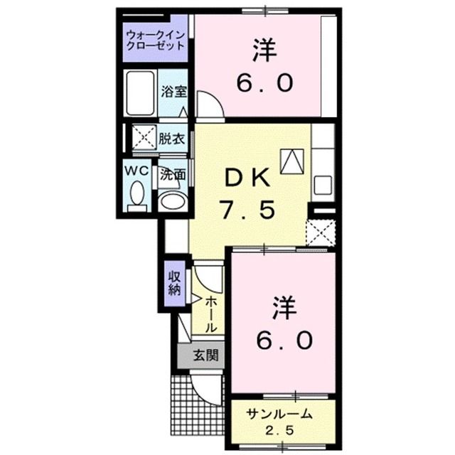 セレッソ　Ｃの間取り