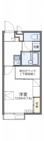 レオパレステイルザウエストの間取り