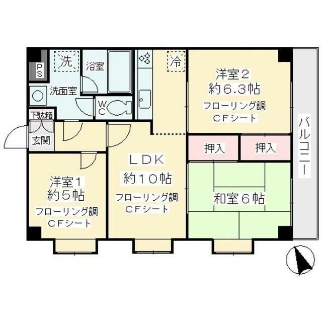 ベレーサ東府中の間取り