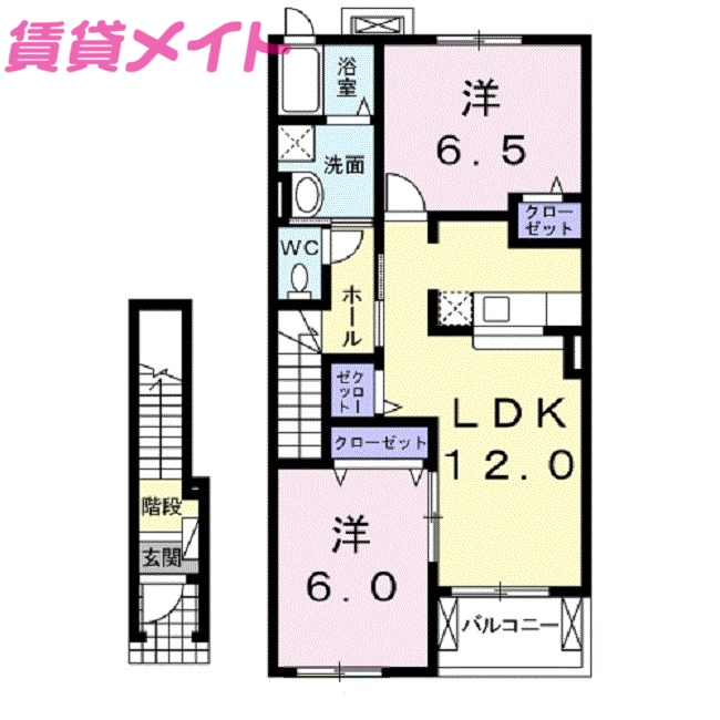 サンライフ・インIIＡ棟の間取り