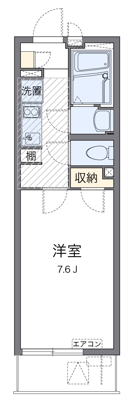 摂津市千里丘のマンションの間取り