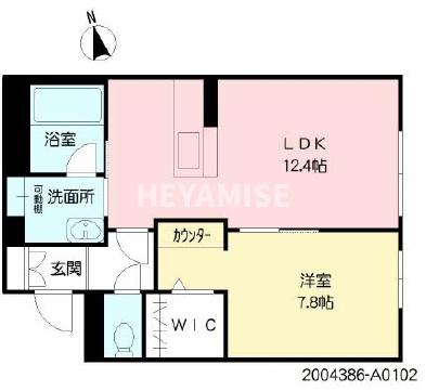 長崎市三芳町のアパートの間取り