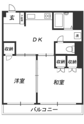 ヴィラルピナス白山の間取り