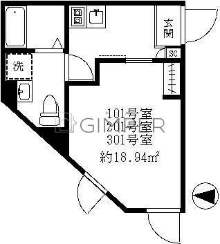 ティ・アーモ　中井の間取り
