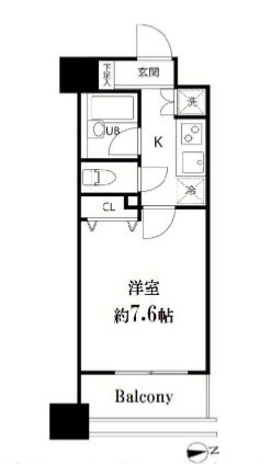 千代田区外神田のマンションの間取り