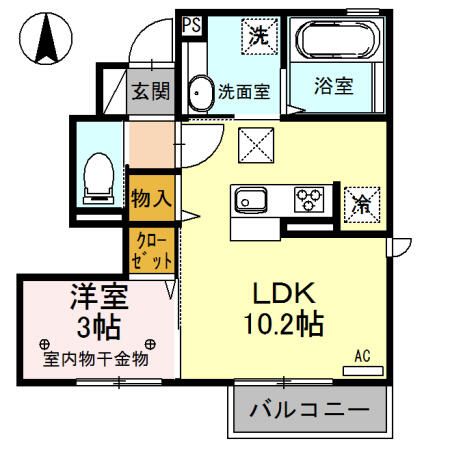 レーヴヤマコーの間取り